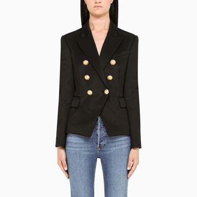 Balmain Black Double-breasted Blazer