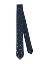 Neil Barrett Man Ties & Bow Ties Midnight Blue Size - Silk In Dark Blue