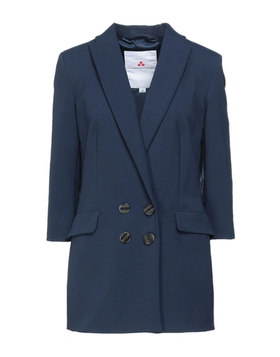 Peuterey Suit Jackets In Dark Blue