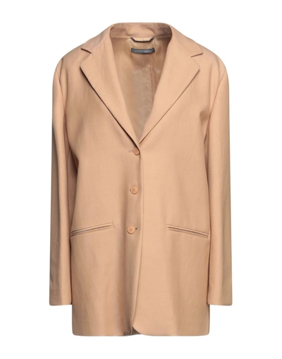 Alberta Ferretti Suit Jackets In Beige