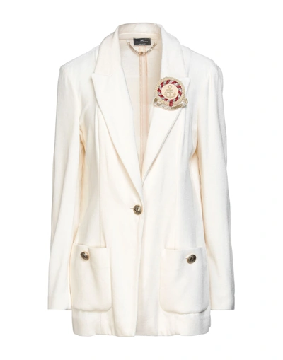 Elisabetta Franchi Suit Jackets In Ivory