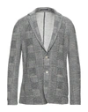 Paoloni Suit Jackets In Dark Blue