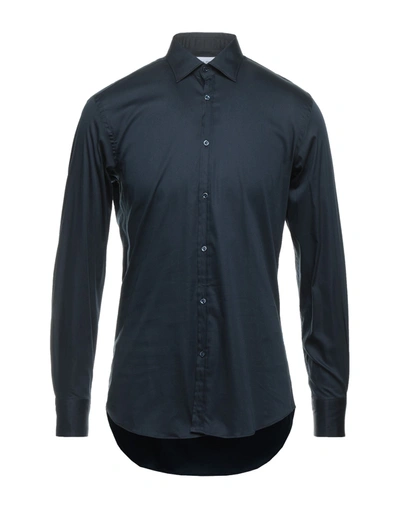 Aglini Shirts In Dark Blue