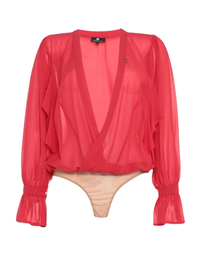 Divedivine Blouses In Red