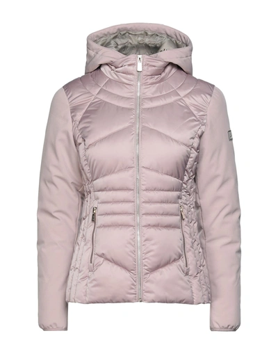 Yes Zee By Essenza Synthetic Down Jackets In Light Brown