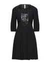 Alberta Ferretti Short Dresses In Black