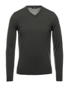 Alpha Studio Sweaters In Military Green