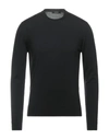 Alpha Studio Sweaters In Black