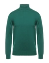 Alpha Studio Turtlenecks In Green