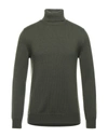 Alpha Studio Turtlenecks In Green