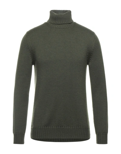 Alpha Studio Turtlenecks In Green