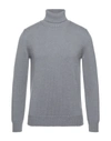 Alpha Studio Turtlenecks In Grey