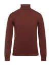 Alpha Studio Turtlenecks In Red