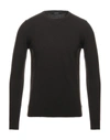 Alpha Studio Sweaters In Dark Brown