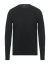 Alpha Studio Sweaters In Black
