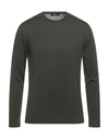 Alpha Studio Sweaters In Dark Green
