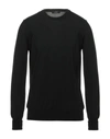 Alpha Studio Sweaters In Black