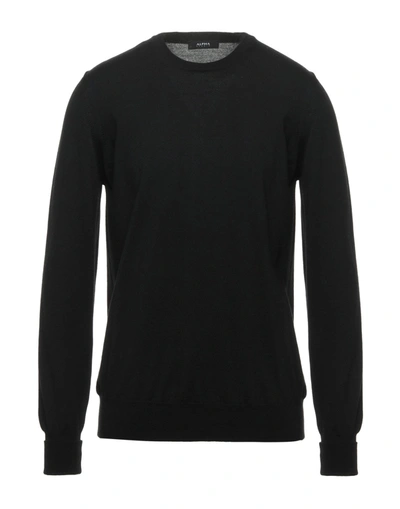 Alpha Studio Sweaters In Black