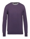 Alpha Studio Sweaters In Purple