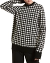 MICHAEL KORS HOUNDSTOOTH CASHMERE SWEATER,PROD242540337