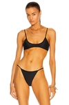Tropic Of C Rio Bikini Top In Black