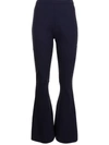DION LEE RIB COLLAGE FLARED TROUSERS