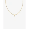 BY NOUCK WOMENS OPAL OPAL 16CT YELLOW GOLD-PLATED NICKEL AND BRASS PENDANT CHOKER NECKLACE,R03780105