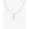 BY NOUCK WOMENS OPAL CRESCENT AND STAR 16CT YELLOW GOLD-PLATED NICKEL AND BRASS AND CUBIC ZIRCONIA PENDANT NE,R03780100
