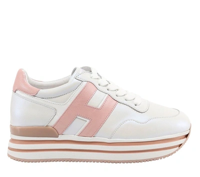 Hogan Midi H222 Whitepink In White,pink