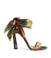 CHRISTIAN LOUBOUTIN CROSSE DU DÉSERT SATIN CREPE SANDALS 100,17021575