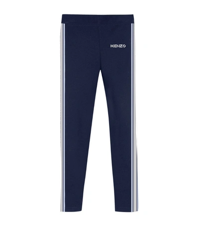 Kenzo Kids' Side Stripe Leggings (2-14 Years) In Blue