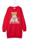 MOSCHINO TEDDY BEAR-MOTIF SWEATSHIRT DRESS