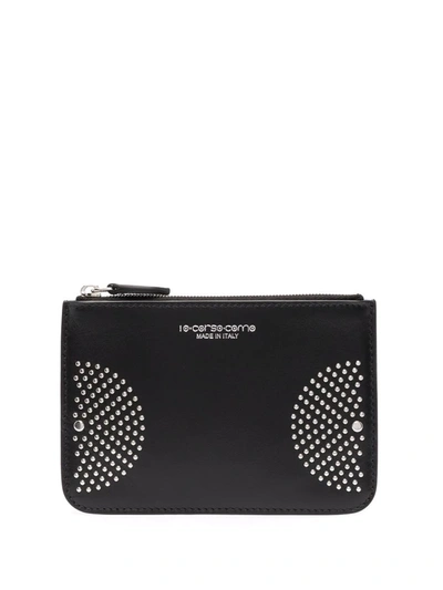 10 Corso Como Stud-embellished Wallet In Black