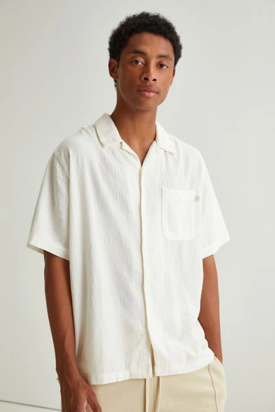 Standard Cloth Liam Crinkle Shirt In White