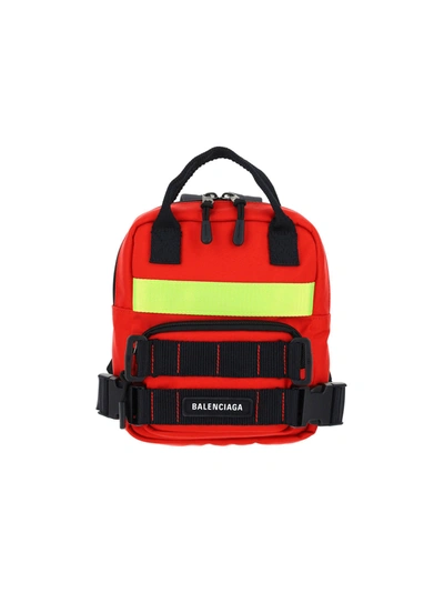 Balenciaga Xs Fire Backpack In Red