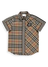 BURBERRY BURBERRY KIDS VINTAGE CHECK SHORT SLEEVE SHIRT