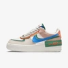 Nike Air Force 1 Shadow Women's Shoes In Sail,green Noise,cream Ii,signal Blue