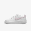 Nike Air Force 1 Big Kids' Shoes In White,pink Foam