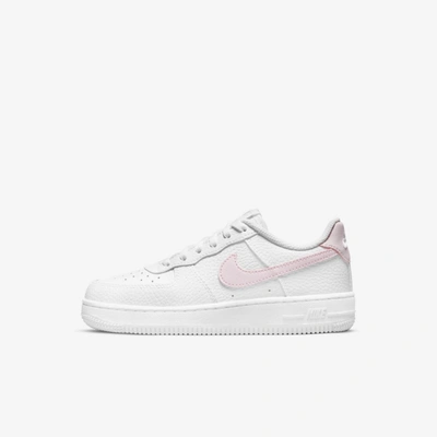 Nike Force 1 Little Kids' Shoes In White,pink Foam