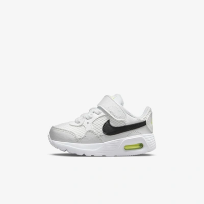 Nike Air Max Sc Baby/toddler Shoes In White/black/photon Dust/volt