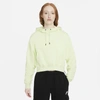 Nike Sportswear Essentials Women's Fleece Hoodie In Lime Ice,white