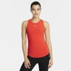 Nike Dri-fit One Luxe Women's Standard Fit Tank In Chile Red