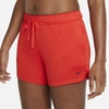 Nike Dri-fit Attack Women's Training Shorts In Chile Red,black,black