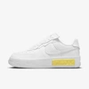 Nike Air Force 1 Fontanka Faux Suede-trimmed Leather Sneakers In White