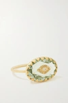 Pascale Monvoisin Souad 9-karat Gold, Labradorite And Diamond Ring In Gold