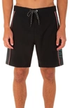 Hurley Phantom Fastlane Board Shorts In Black/ Tropical Twist