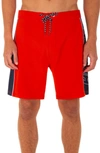 Hurley Phantom Fastlane Board Shorts In Chile Red