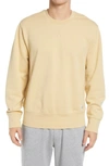Madewell Vintage Terry Boxy Crewneck Sweatshirt In Distant Dune
