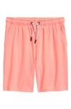 Vineyard Vines Kids' Performance Jetty Shorts In Bright Peach