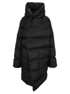 RICK OWENS BLACK LS HOODED LINER COAT,RP02A7916NZD309